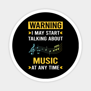 Warning Music Magnet